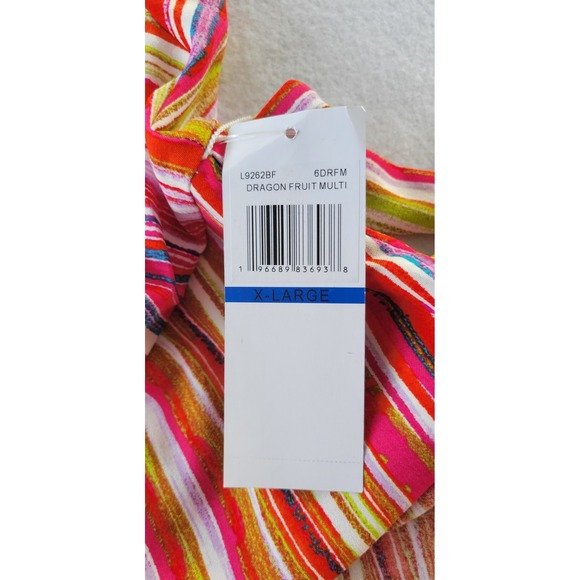 Nina Leonard Printed Button Down Dress with Collar Size XL Multicolor - Picture 7 of 9